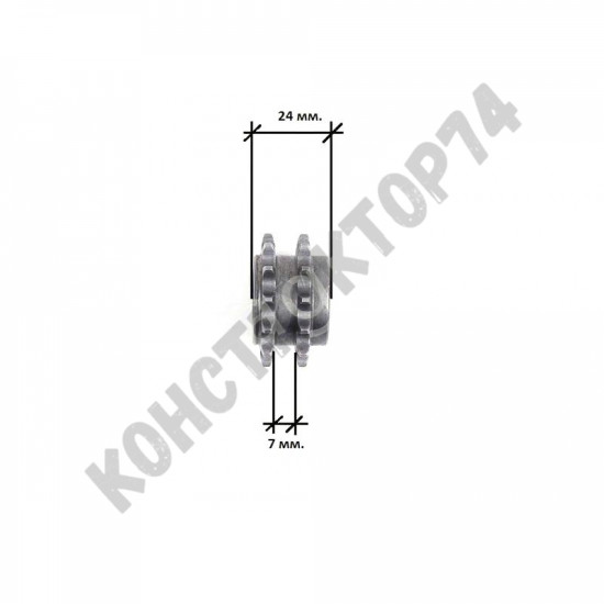 Звезда двухрядная коленвала понижающего редуктора (13 зубьев)