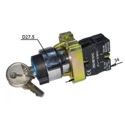 Выключатель (переключатель) выкл/вкл под ключ ZB2-BE101C