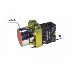 Выключатель (кнопка) стоп ZB2-BE102C