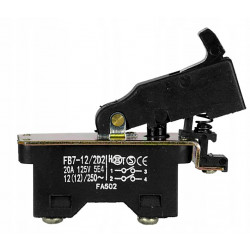 Выключатель (кнопка) FB7-12/2D2 12(12)A 250V для китайских болгарок (УШМ), электропил с предвключением
