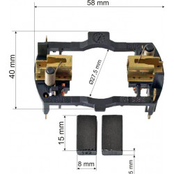 Щеточная пластина Bosch GST 120BE, GST 135CE