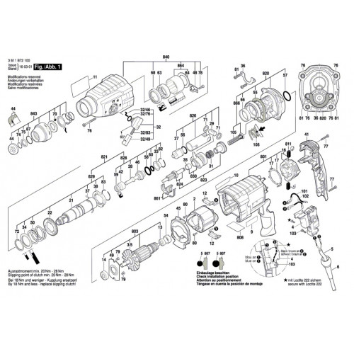 Запчасти для перфоратора Bosch GBH 240