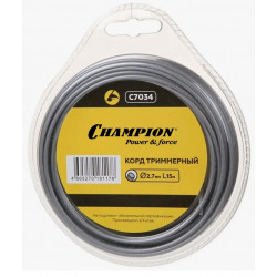 Леска триммерная / Корд CHAMPION Aluminium 2.7мм*15м (сечение - круг)