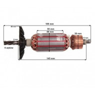 Ротор / Якорь для пилы дисковой Bosch GKS66, PKS66 (1604010339)
