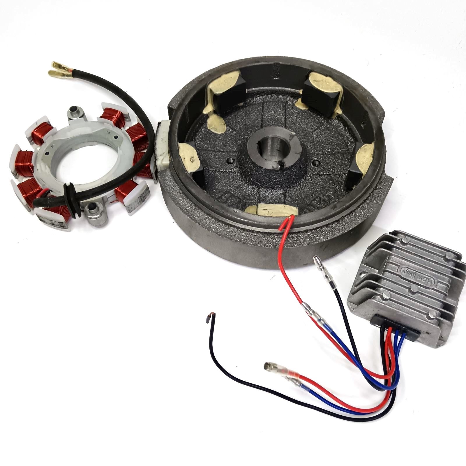 Маховик+Катушка+ВыпрямительLifan173F,177F84Вт(комплектосвещения)длямотоблока/снегоуборщика8-9Л.С.