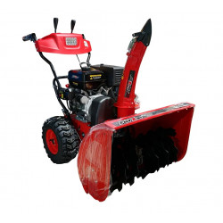 Снегоуборщик "FORZA" АС-F-1500E (15,0 л.с. Двигатель "Forza", стартер: ручной/230V, с фарой, панель управления, скорость: 6 вперед/2 назад , ковш: ширина 760/ высота 545 мм, диаметр шнека: 300 мм, колесо: 15", ремень привода шнека