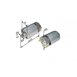 Двигатель 14 В для шуруповерта Интерскол ДА-14,4ЭР (шестерня 12 зуб., диаметр - 10 мм)