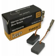Щетки графитовые (пара) для УШМ Bosch GWS 17-125, GWS 19-125 (аналог 1607014176) (5х10х17мм), автостоп