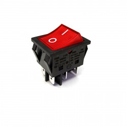 Переключатель / Кнопка KCD4 16A 250VAC 2 положения (6 контактов) для точила, обогревателя, бытового и строительного инструмента