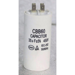 Конденсатор CBB60 450V 35uF (с 4-мя клеммами)