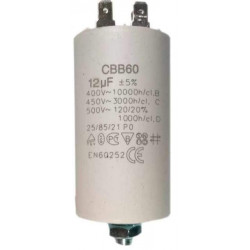 Конденсатор CBB60 450V 12uF (с болтом, с 4-мя клеммами)