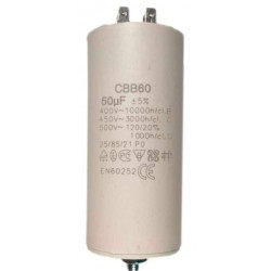 Конденсатор CBB60 450V 50uF (с болтом, с 4-мя клеммами)