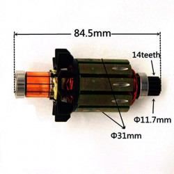 Ротор (якорь) Makita BDF458, LXPH03 для шуруповерта (оригинал) 619496-0