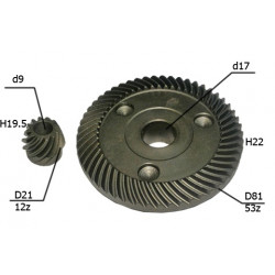 Шестерни для болгарки УШМ Makita GA9020, 9030, 9040 (227491-2, 227490-4)