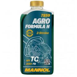 Масло моторное синтетическое 1 л, 2Т MANNOL Agro Formula Husqvarna (для бензопил, бензокос, мотобуров и пр.)