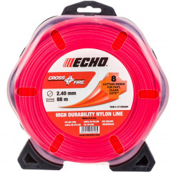 Леска триммерная ECHO (оригинальная) Cross Fire Line 2,4мм* 88м  (крест)