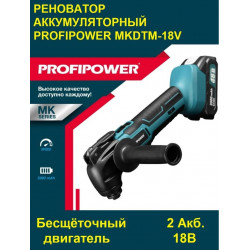 Аккумуляторный реноватор ProfiPower MKDTM-18V (2 АКБ 2.0Ач, 0-18000 кол/мин.)