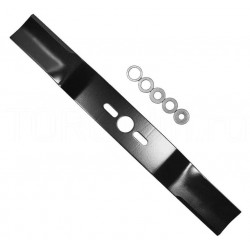 Нож для газонокосилки 480x57x4 мм (универсальный) с набором переходных колец