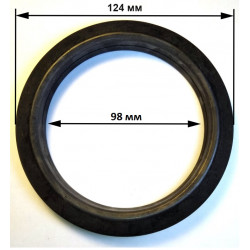 Фрикционное кольцо (колесо) резиновое 98x124x14 мм для снегоуборщика MasterYard, Champion, SunGarden, Profi, Texas, Huter, Sturm, DDE, Patriot и др.