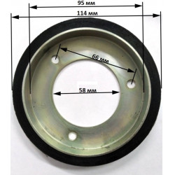 Фрикционный диск для снегоуборщика 114x58x16 мм (1501435MA) CHAMPION, ARIENS, CANADIANA, MURRAY, SIMPLICITY, STIGA и пр.