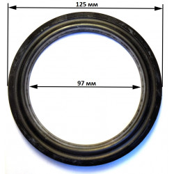 Фрикционное кольцо (колесо) 97x125x14 мм для снегоуборщика (высокий профиль, резиновое)