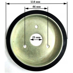Фрикционный диск снегоуборщика 114х25х15 мм (240213RR, KCM24-02C-02A) DDE, КАЛИБР, CHAMPION, GARDENPRO, ENIFIELD, НЕВА и пр.