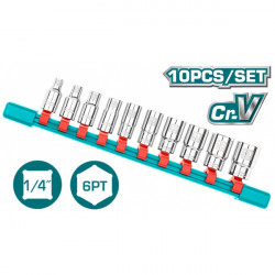 Набор торцевых головок 1/4" 10шт