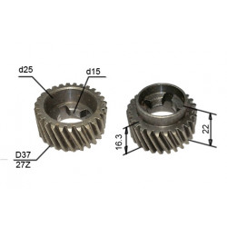 Шестерня для перфоратора Sturm, Stern, Omax, Энергомаш (d-37x26x15 мм)