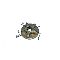 Звездочка для цепной пилы 5 зубов (Dвн. 8x7мм, Dнар. 29мм, H 9,5мм)