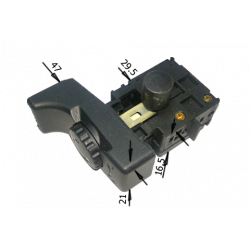 Выключатель (кнопка) FA2-4/1BEK-6 6(6)A для дрели-миксера Фиолент МД1-11, фрезера МФ3-1100Э, МФ4-1100Э