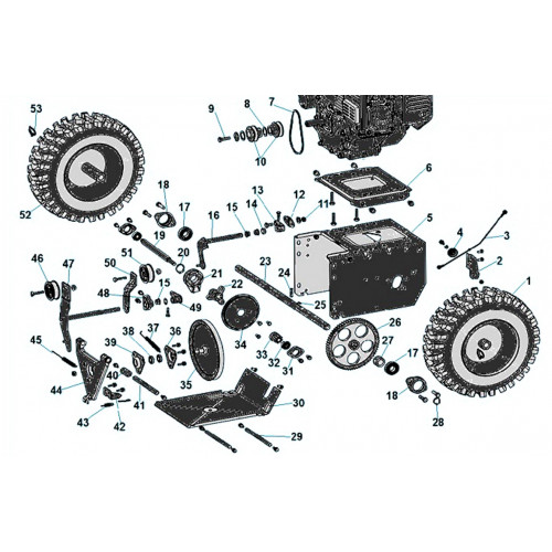 Фрикцион, ремни, привод Champion ST662 E