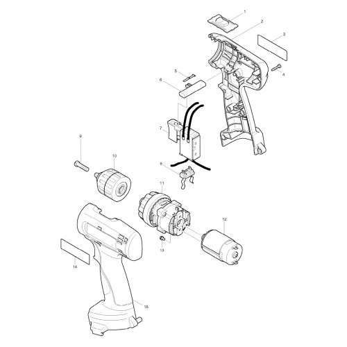 Запчасти для шуруповерта Makita 6270DWPLE