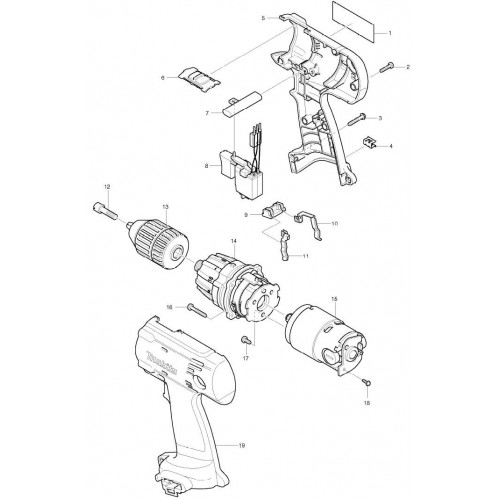 Запчасти для шуруповерта Makita 6316D