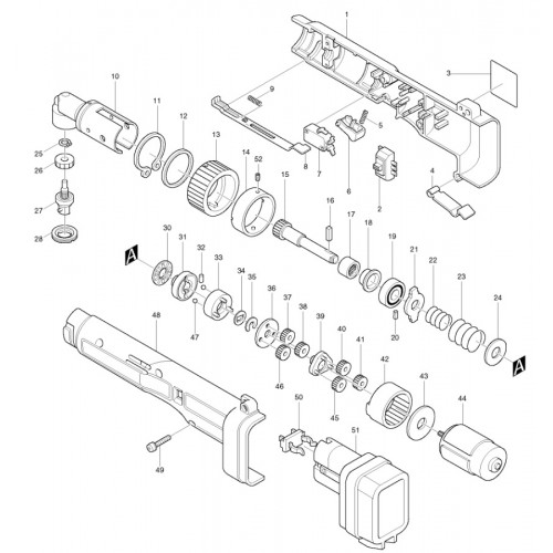 Запчасти для шуруповерта Makita 6702D