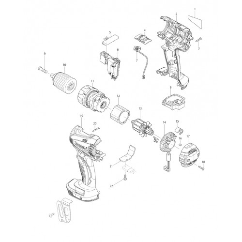 Запчасти для шуруповерта Makita BDF446