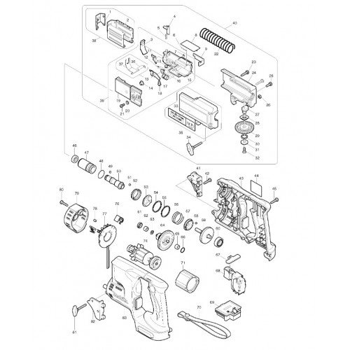 Запчасти для шуруповерта Makita BFR440