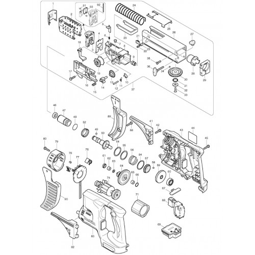 Запчасти для шуруповерта Makita BFR540