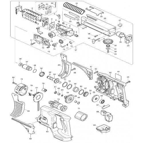 Запчасти для шуруповерта Makita BFR750