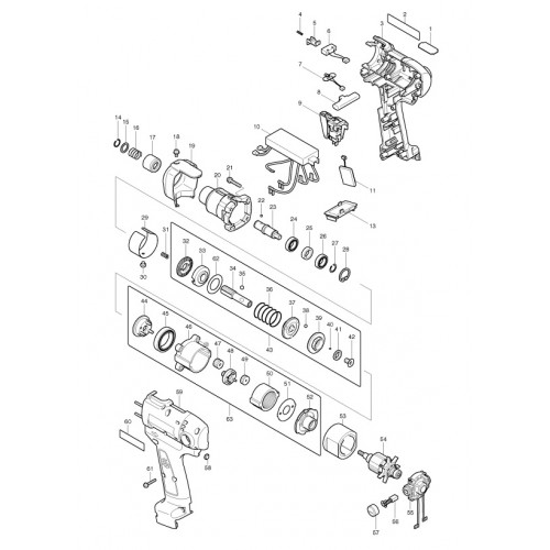 Запчасти для винтоверта Makita BFT021F