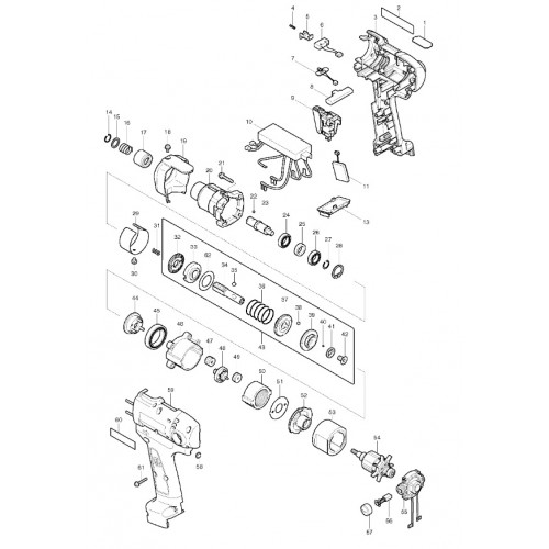 Запчасти для винтовертов Makita BFT040F