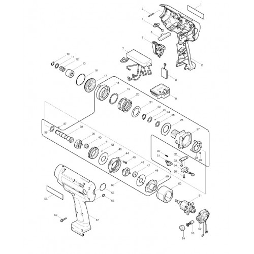 Запчасти для винтоверта Makita BFT120F