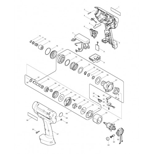 Запчасти для винтоверта Makita BFT121F