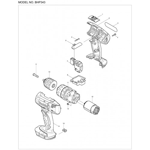 Запчасти для шуруповерта Makita BHP343