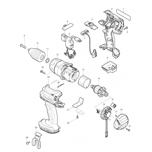 Запчасти для шуруповерта Makita BHP441