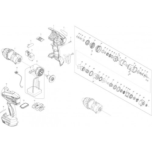 Запчасти для шуруповерта Makita BTP131