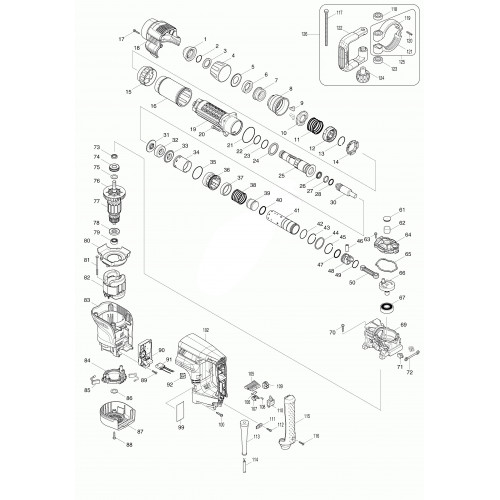 Запчасти для Makita HM1101C