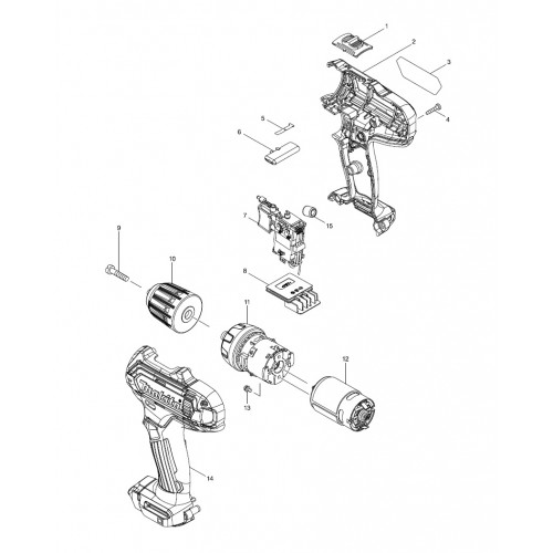 Запчасти для шуруповерта Makita DF331D