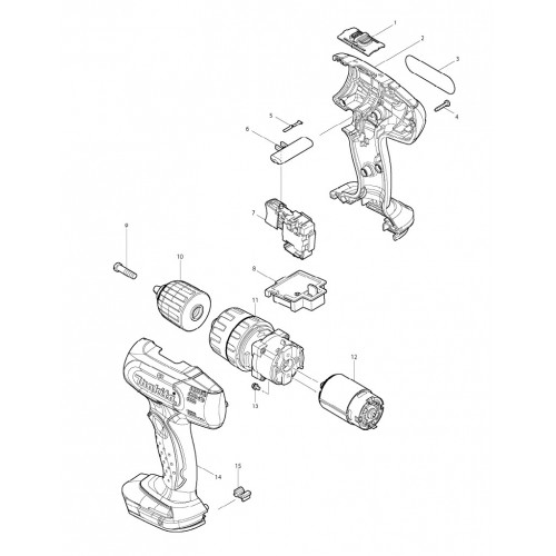 Запчасти для шуруповерта Makita DHP343