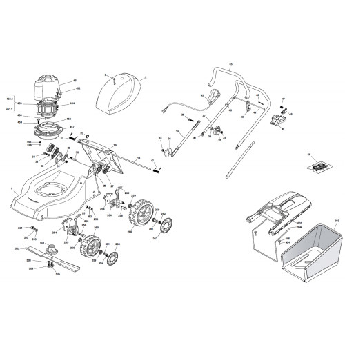 Запчасти для газонокосилки Makita ELM4100