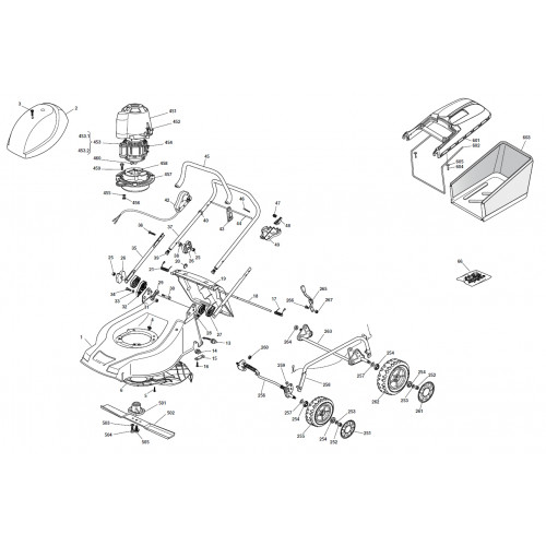 Запчасти для газонокосилки Makita ELM4600